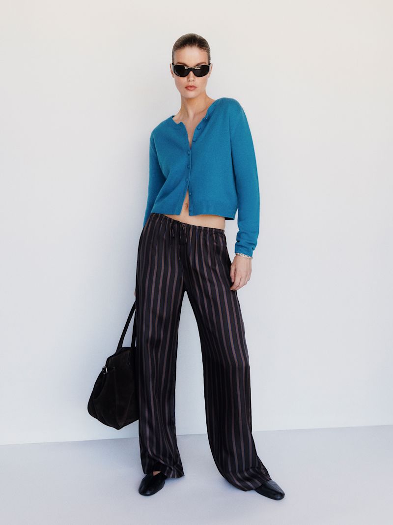 Cerulean Clara Cashmere Crew Cardigan - Image 2