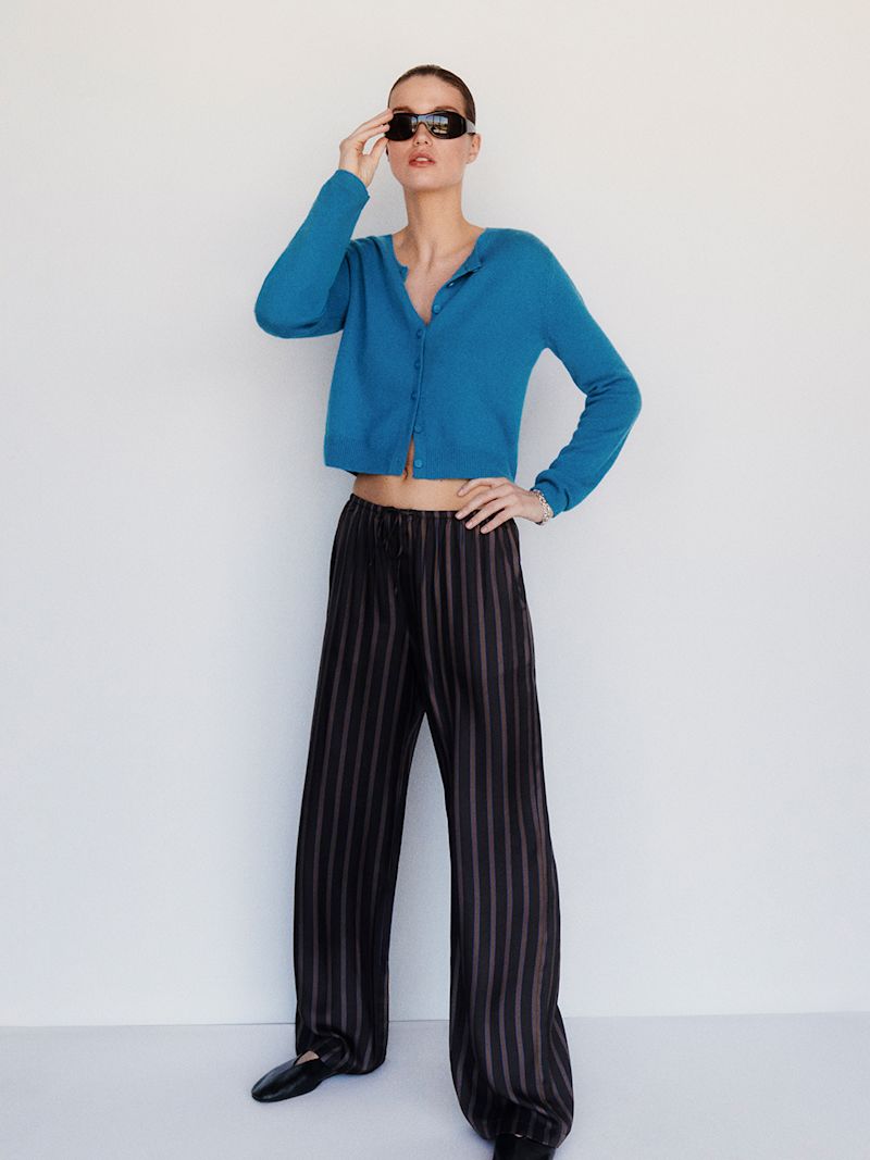 Cerulean Clara Cashmere Crew Cardigan - Image 5