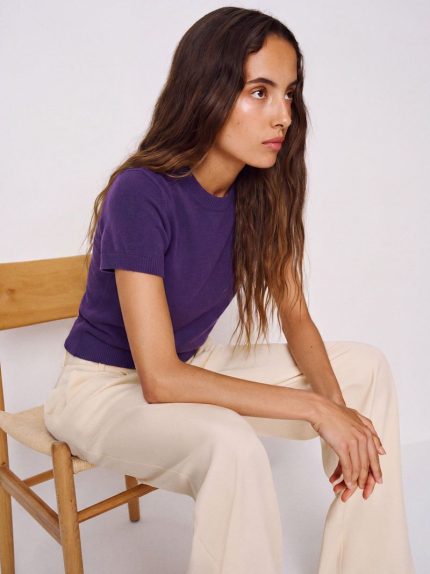 Purple Darcy Cashmere Tee