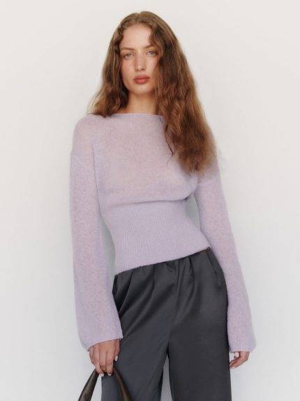 Dream Soren Sheer Alpaca Sweater Top