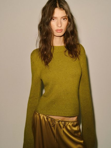 Pear Donegal Ashley Regenerative Wool Crew