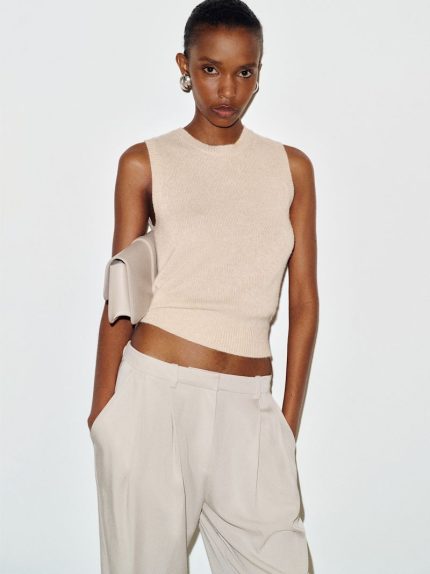 Wheat Roxana Cashmere Sweater Tank