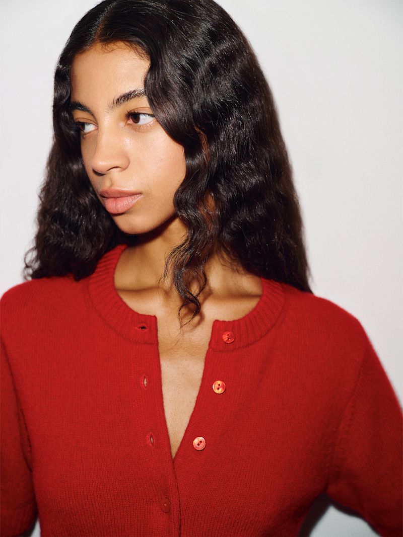 Lipstick Maude Cashmere Cardigan - Image 3