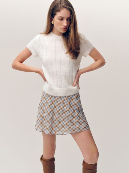 Brushed Gossamer Darcy Cashmere Tee