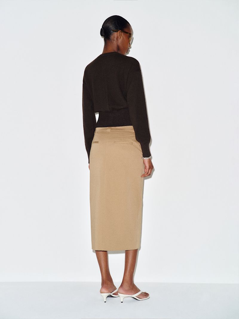 Heathered Black Bean Ronnie Cashmere Cardigan - Image 6
