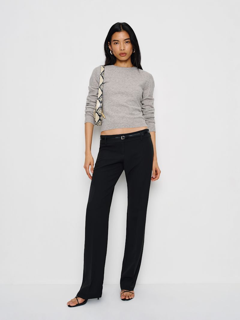 Foggy Lian Cashmere Crew Sweater