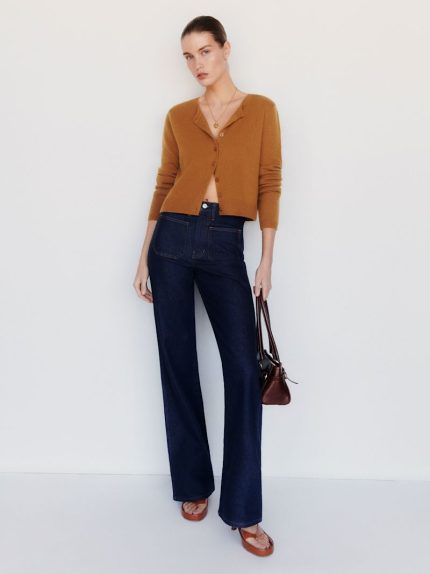 Copper Clara Cashmere Crew Cardigan