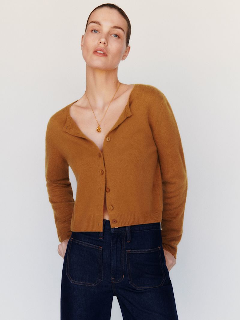 Copper Clara Cashmere Crew Cardigan - Image 6