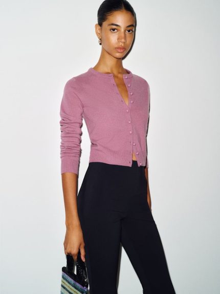 Narcissus Caspia Cashmere Cropped Cardigan