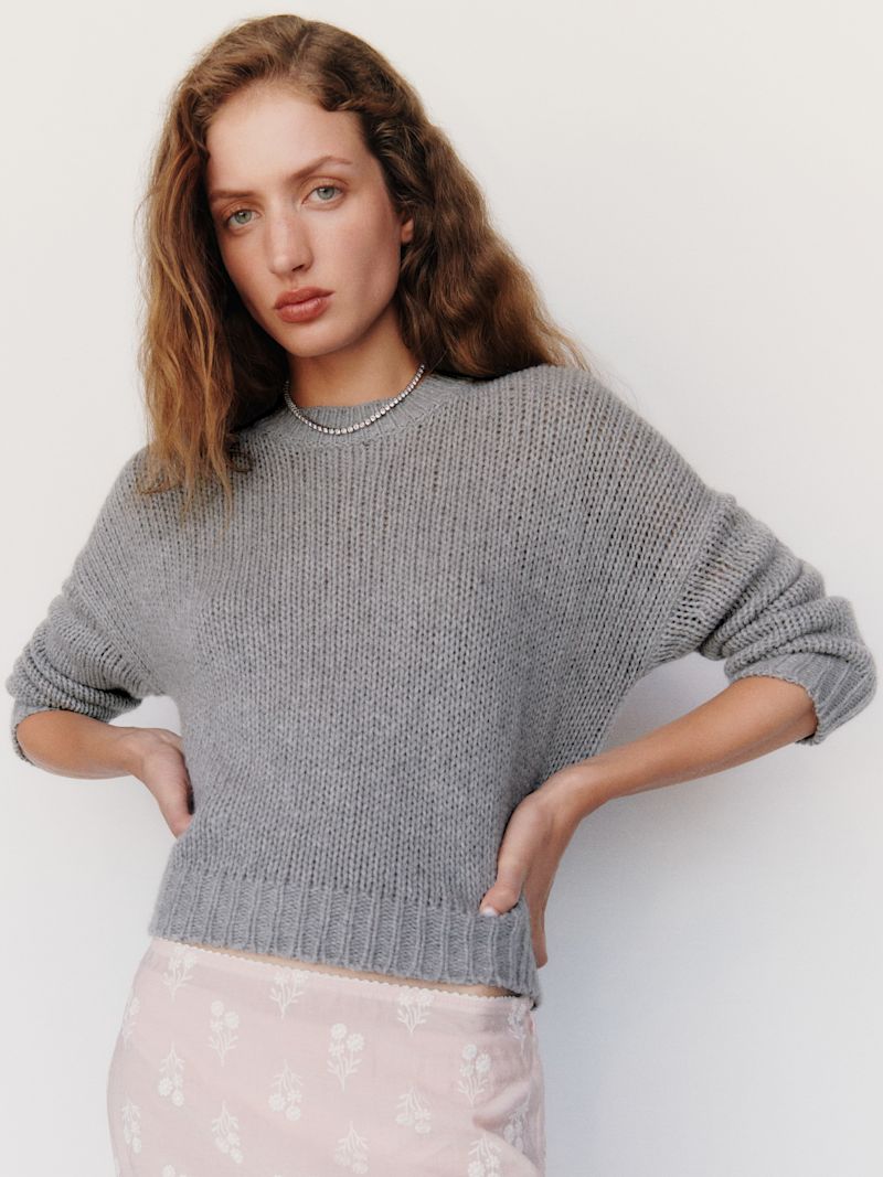 Husky Cleo Cashmere Cropped Crew - Image 4