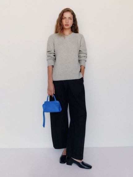 Foggy Sydney Regenerative Wool V-Neck Sweater