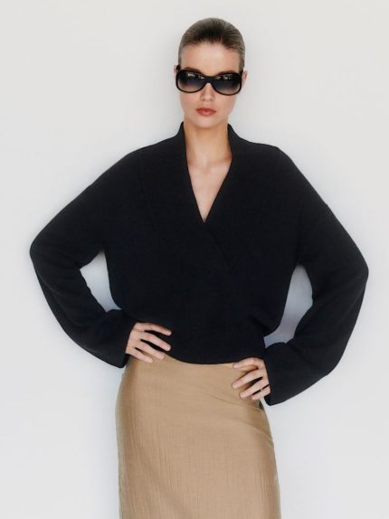 Black Easton Cashmere Sweater